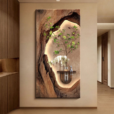natu rock 溶岩　インテリア　アート　アロマ　パネル　額縁 mingjingxing Picture color Rectangle Sandstone Wall art | Wayfair